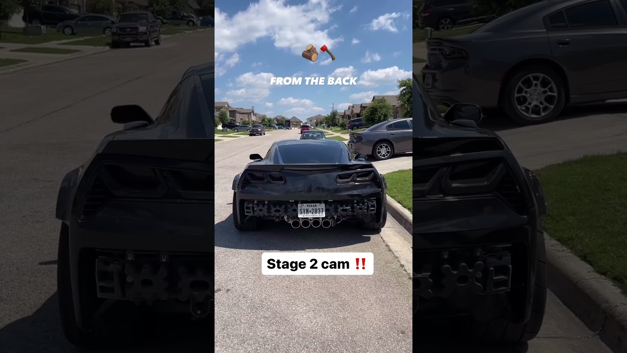 C7 Zo6 with a stage 2 cam chopping good🪵 #corvette #chevy #cammed