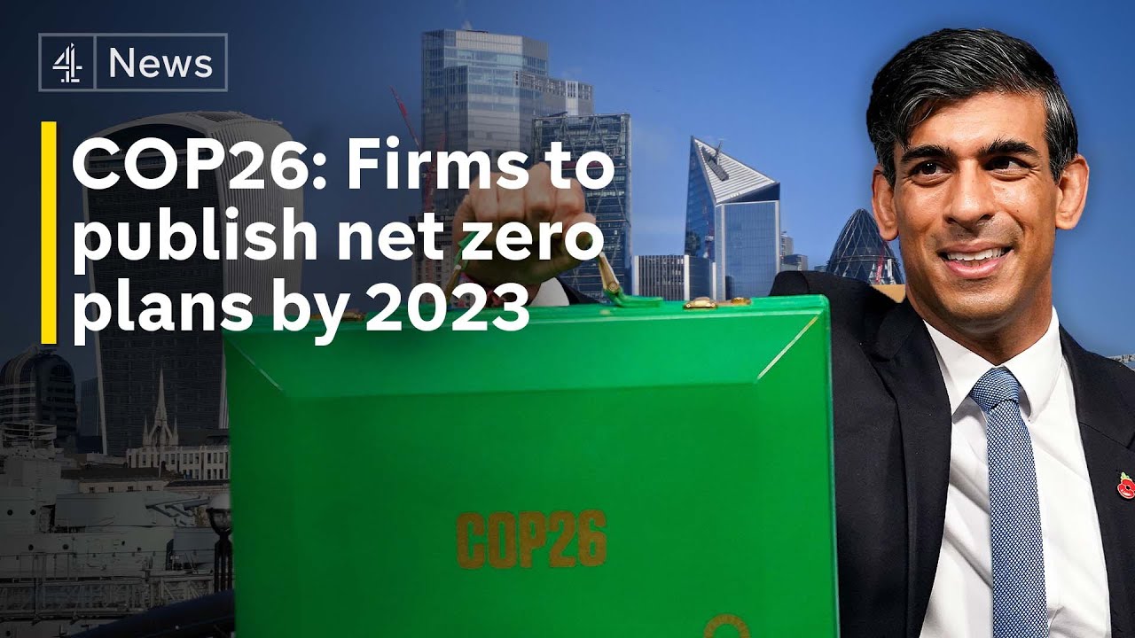COP26: Financial system to be 'rewired' for net zero, says Sunak
