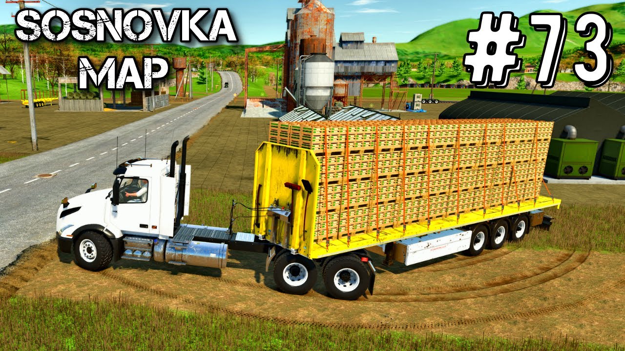 Farming Simulator 25 Карта Сосновка Таймлапс Эпизод #73 Мегаферма fs25 геймплей