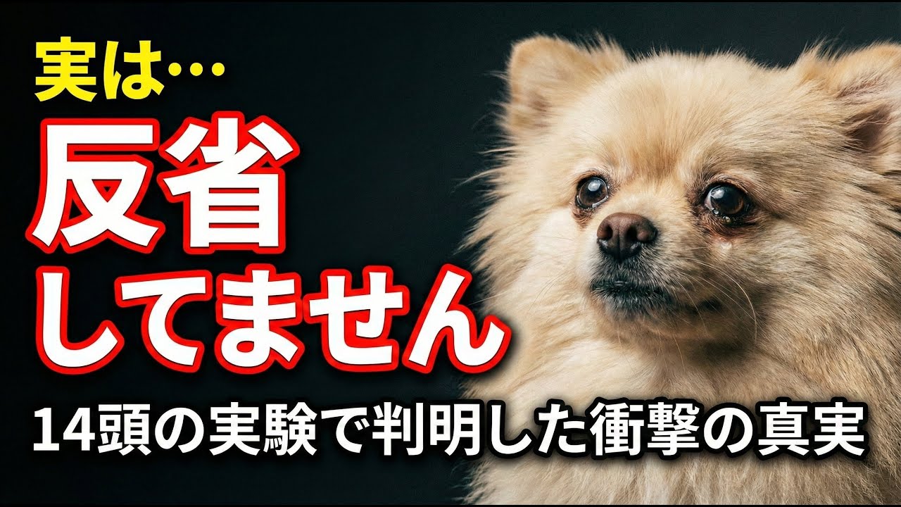 【実は…】犬の「反省顔」は反省じゃなかった — 14頭の実験で判明した衝撃の真実