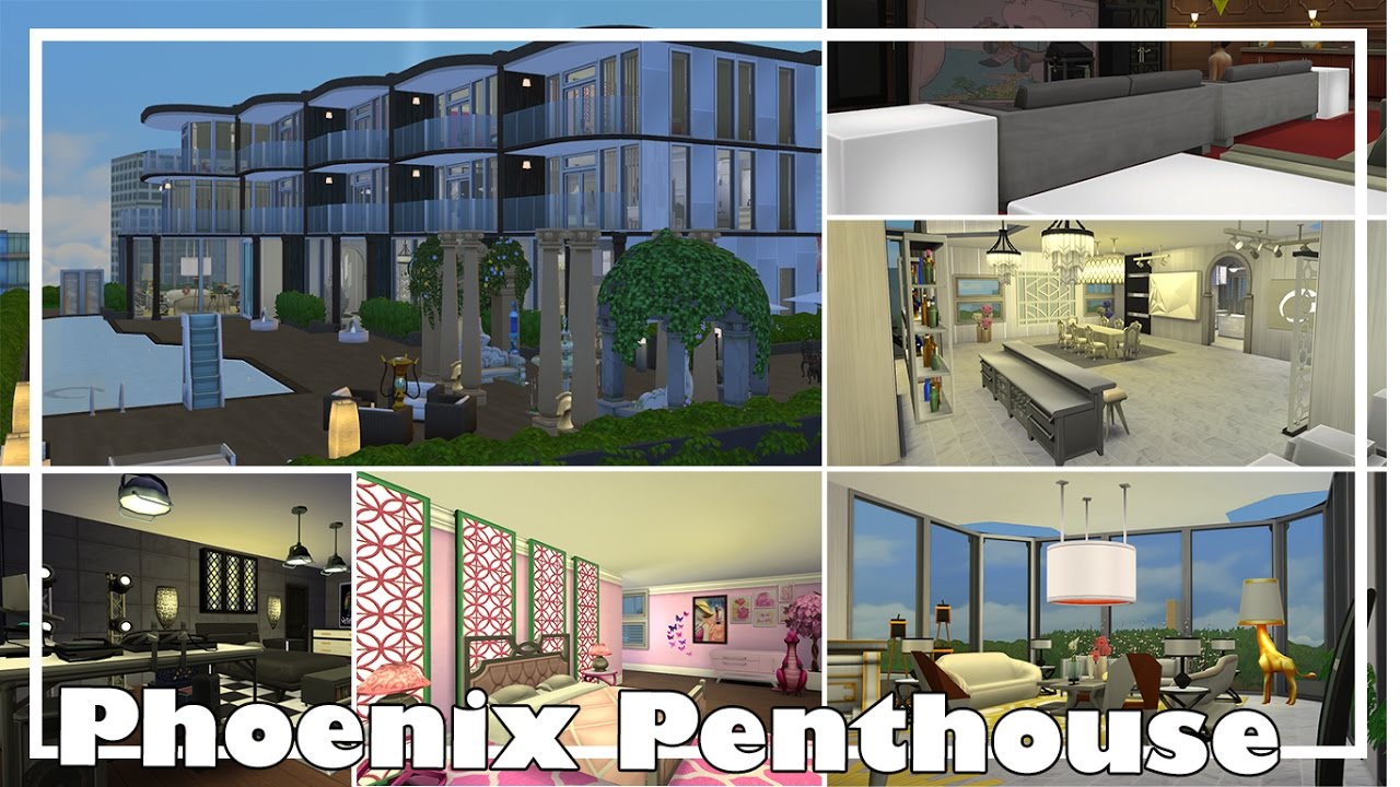 The Sims 4: House Building| Modern Phoenix Penthouse