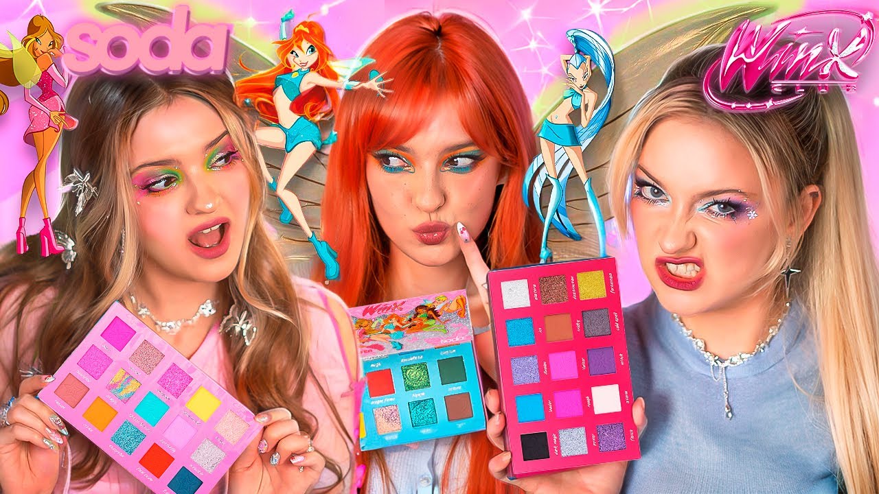 Крашусь в стиле SODA x WINX 🧚‍♀️ честный обзор ВСЕЙ КОЛЛЕКЦИИ косметики!
