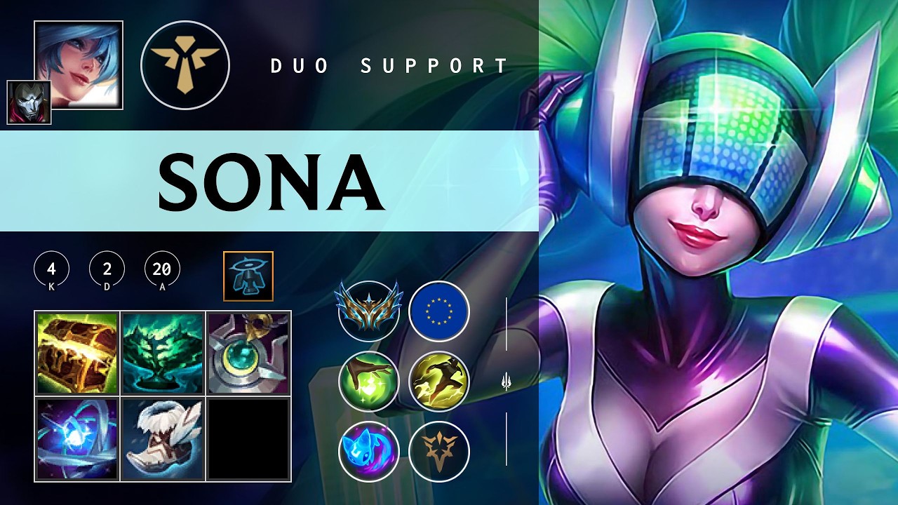 Sona Support vs Nautilus - EUW Challenger Patch 26.07