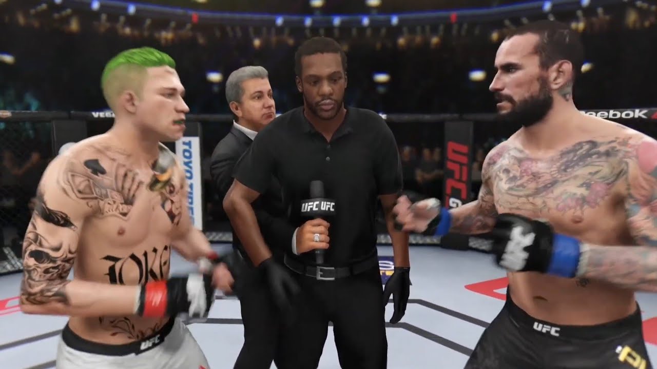 Joker vs cm punk Epic fight!! ufc 3