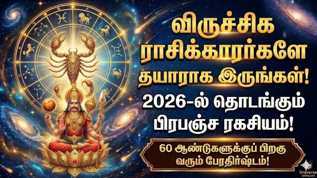 2026-ல் விருச்சிக ராசிக்கு நடக்கும் அந்த அற்புதம்! துரோகங்கள் முடிவுக்கு வரும் நேரம்!