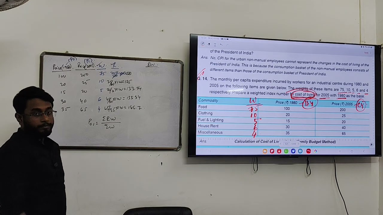 Index number numericals part 3