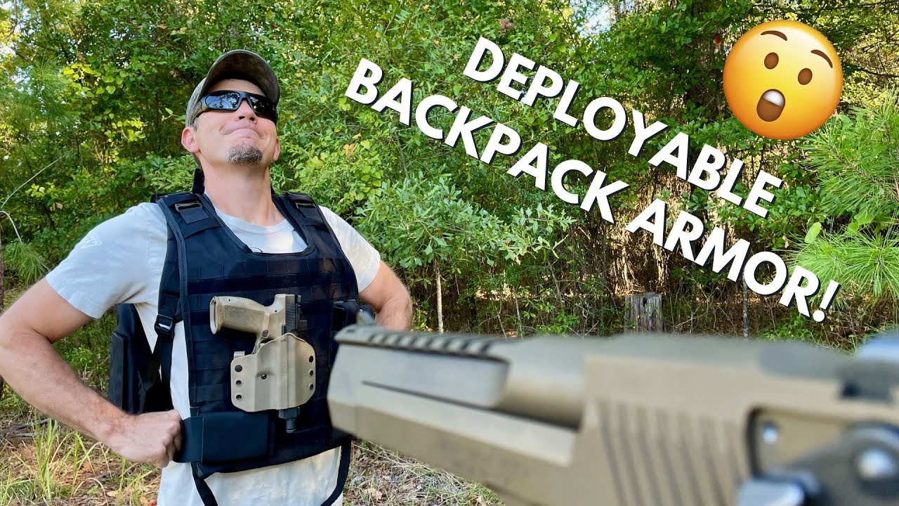 Backpack Transforms into an Armored Plate Carrier!