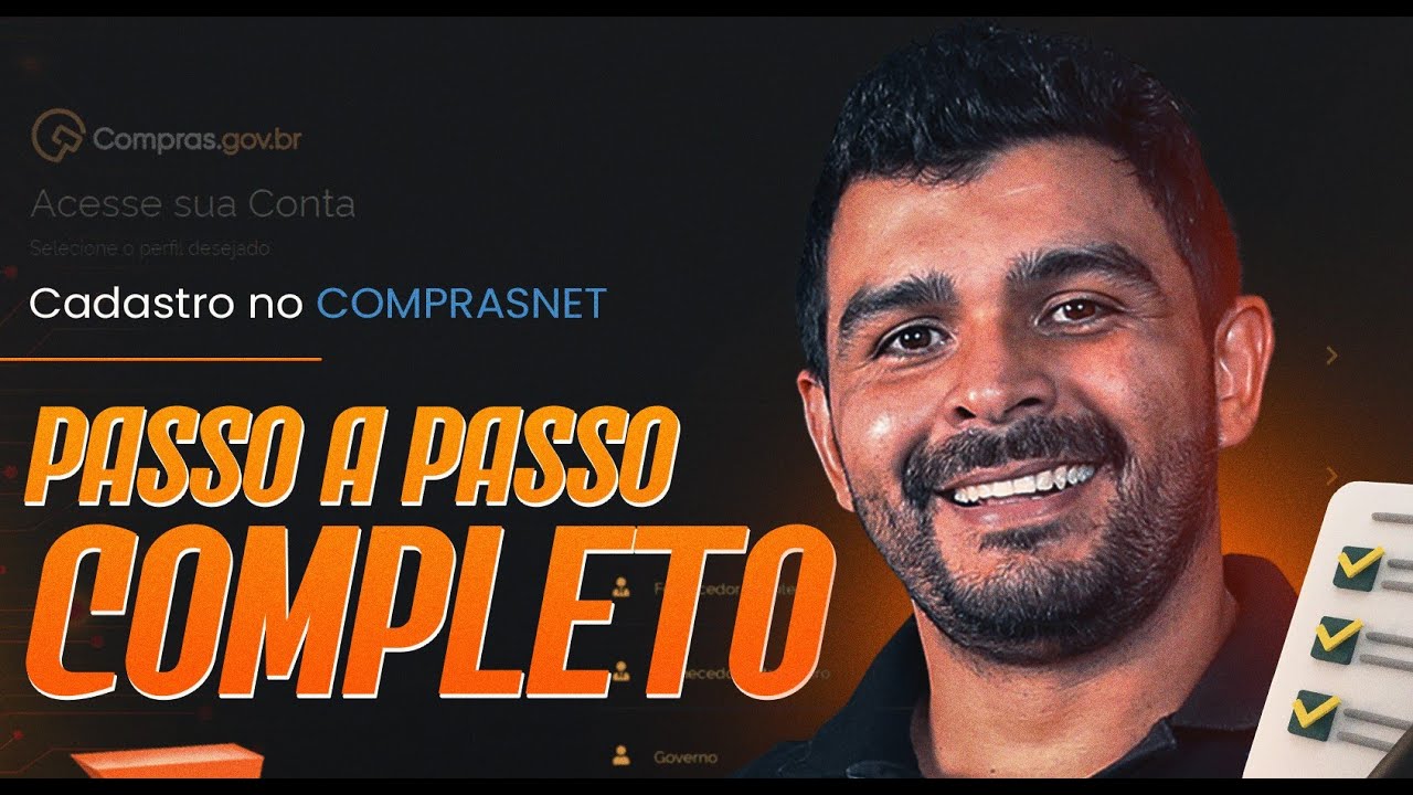 COMPRASNET: Cadastro F&aacute;cil e R&aacute;pido!