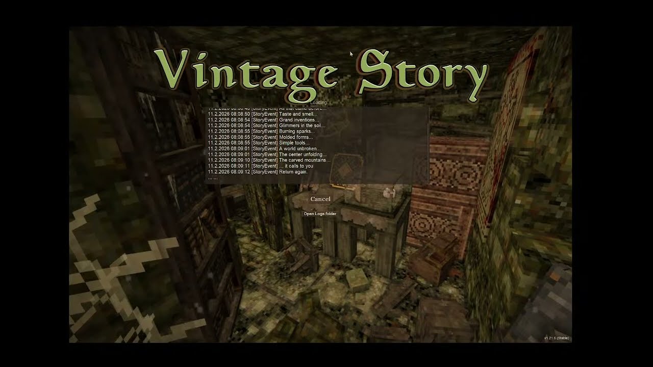 LIVE Vintage Story - New Game Part 4 - 30 Day, more water...