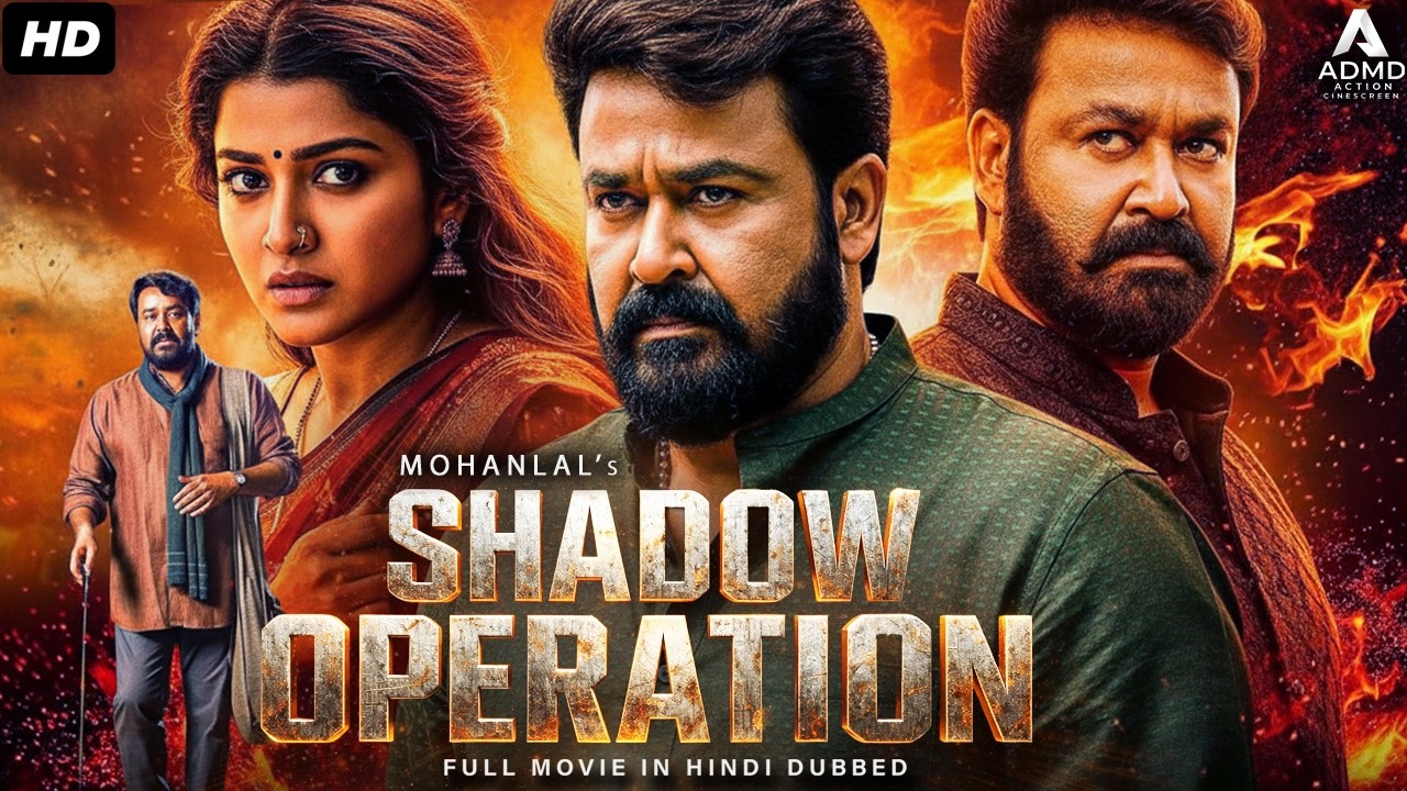 Mohanlal's SHADOW OPERATION - Hindi Dubbed Movie | Anusree,Baby Meenakshi | South Action Movie