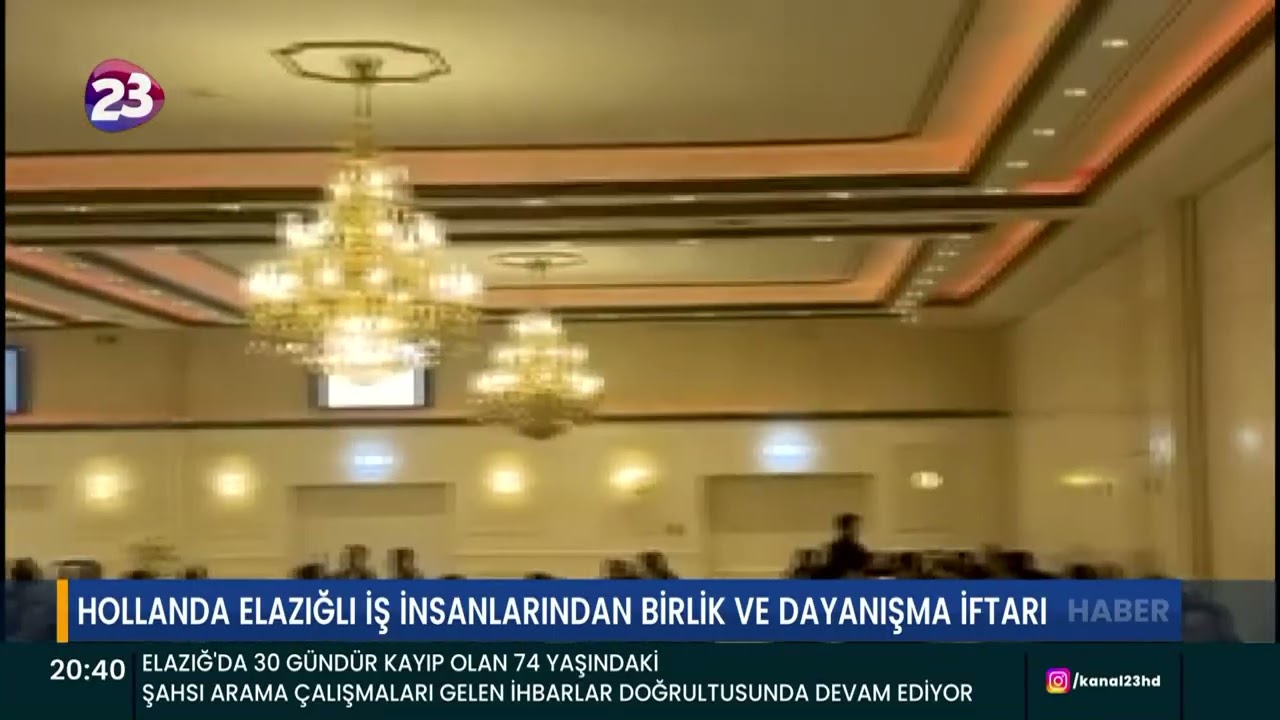 HOLLANDA ELAZIĞLI İŞ İNSANLARINDAN BİRLİK VE DAYANIŞMA İFTARI