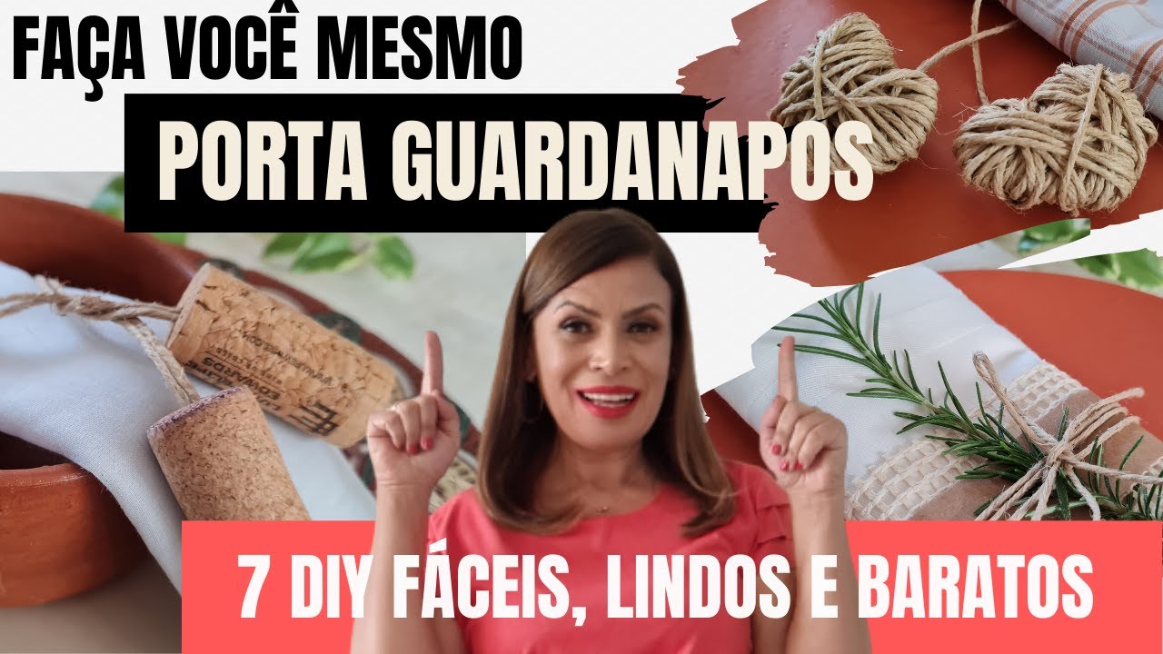 Faça Você Mesmo | 7 (sete) IDEIAS de PORTA GUARDANAPO para você fazer nas festas de fim de ano