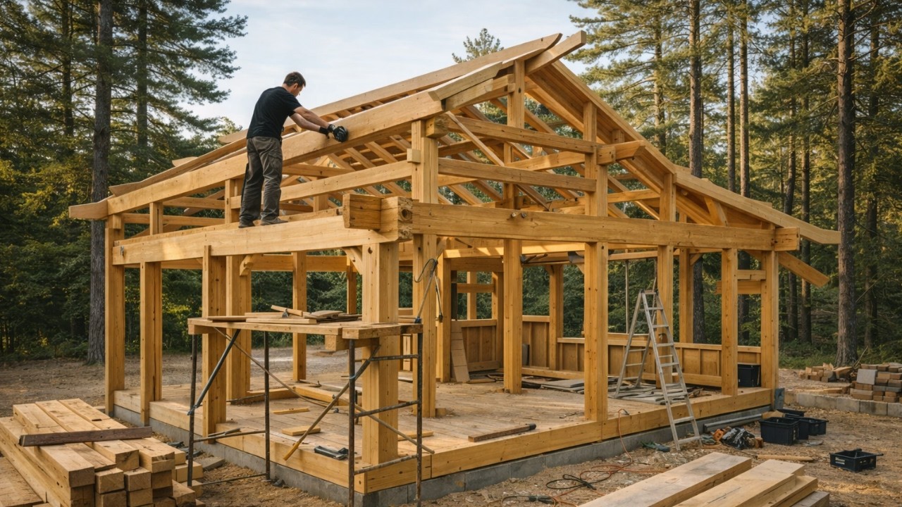 How One Man Built a Japanese-Style Timber Frame House from Scratch | by @MorizinForest