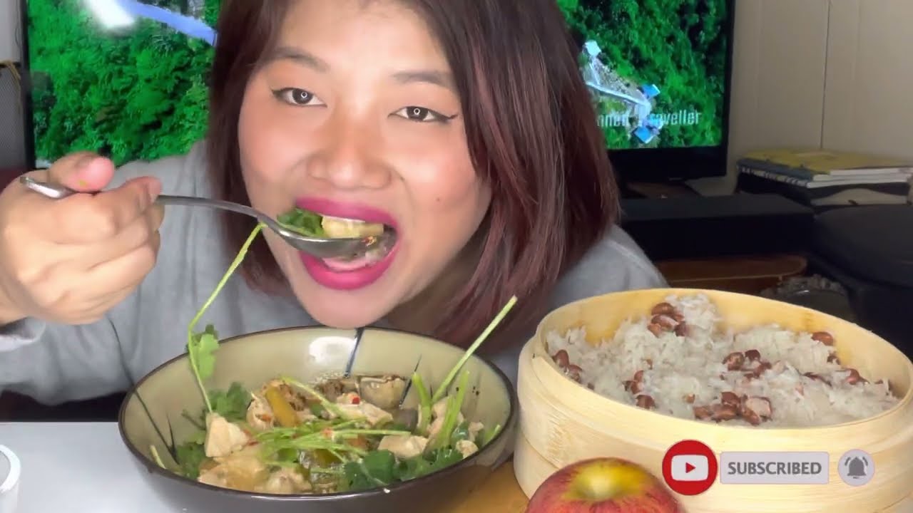 TOM YUM CHICKEN SOUP || STICKY RICE & BEANS