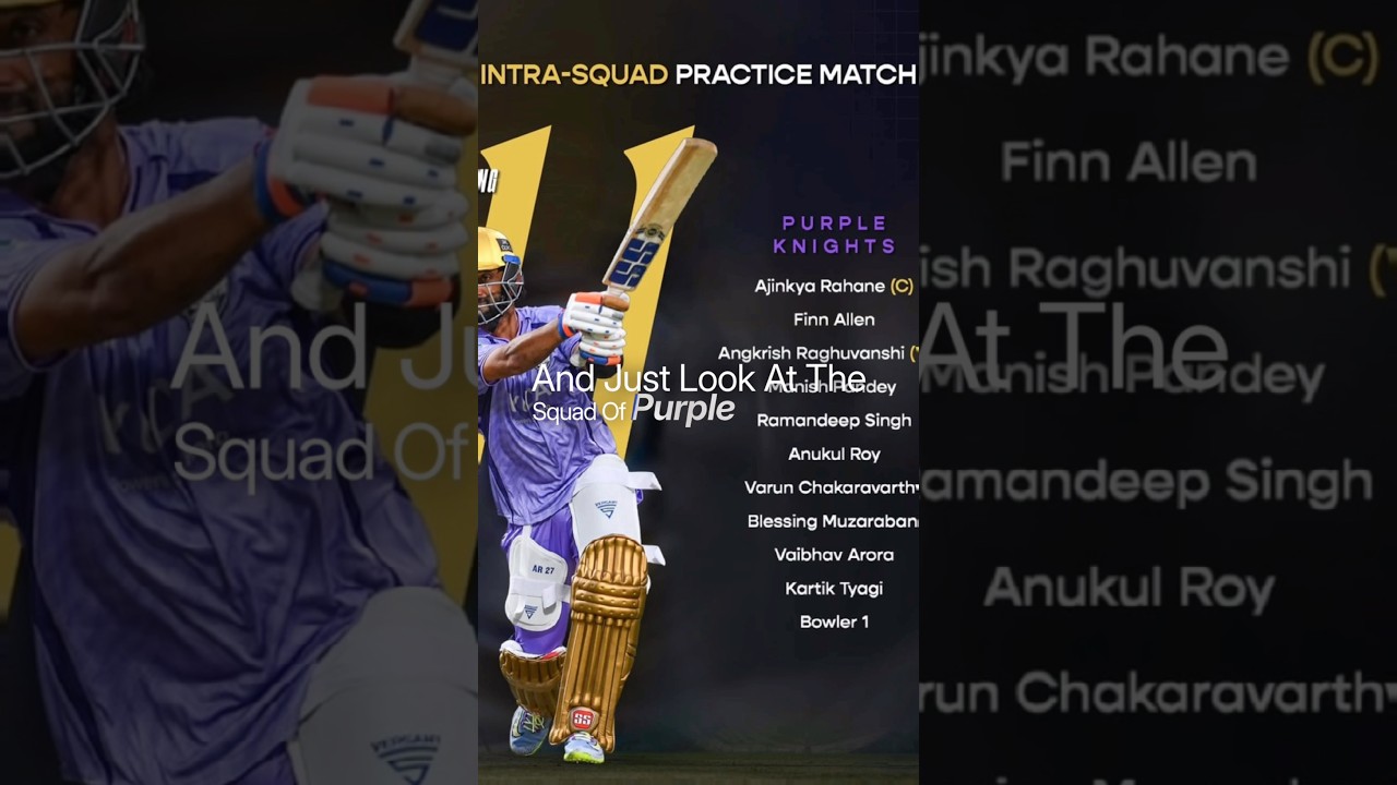 KKR Playing 11 Revealed? 😍 💜