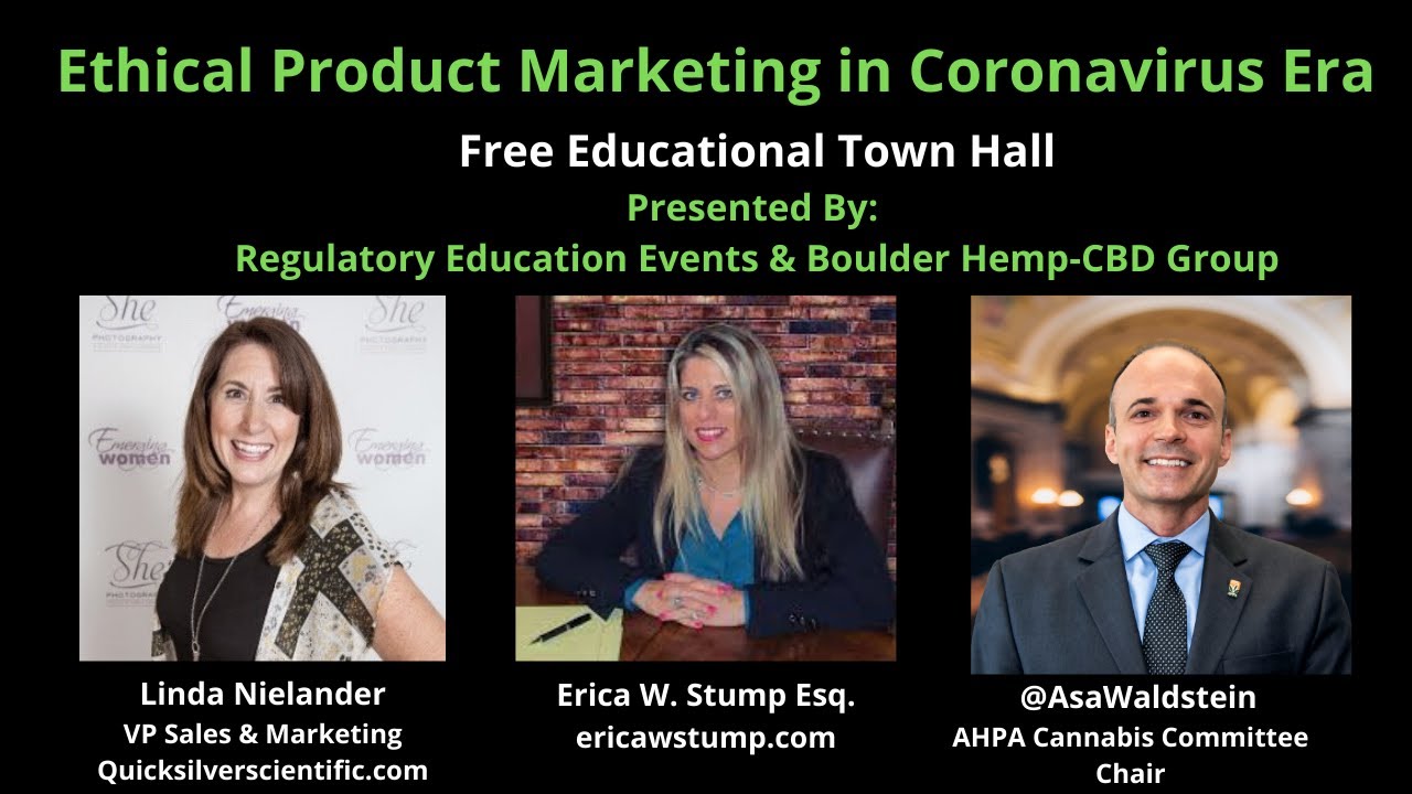 CBD & Dietary Supplement Products: Ethical Marketing in Coronavirus Era  (Full Webinar)