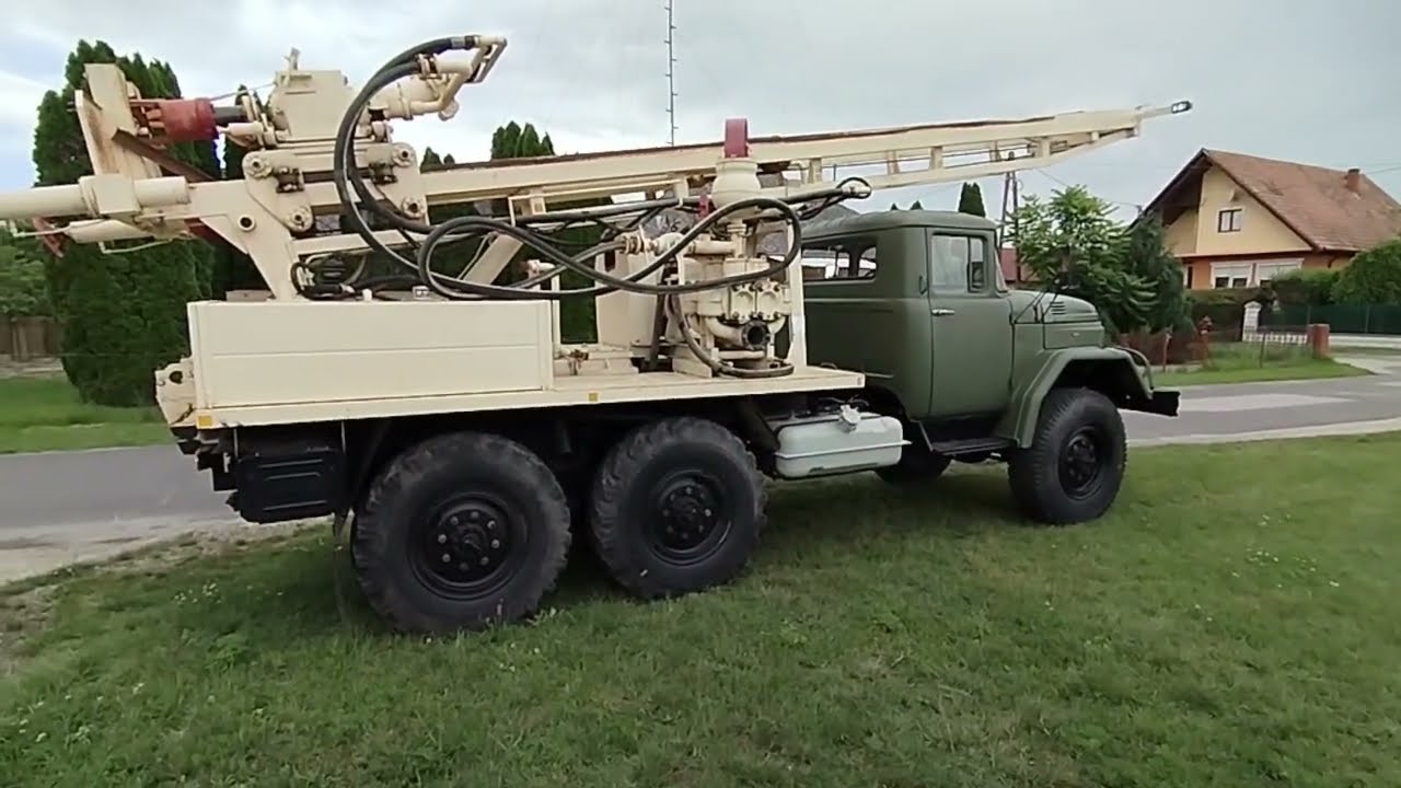 Zil-131 URB 2A2 kútfúró géppel, Profi Kútfúrás Kft-Brunnenbohren-well drilling well drill
