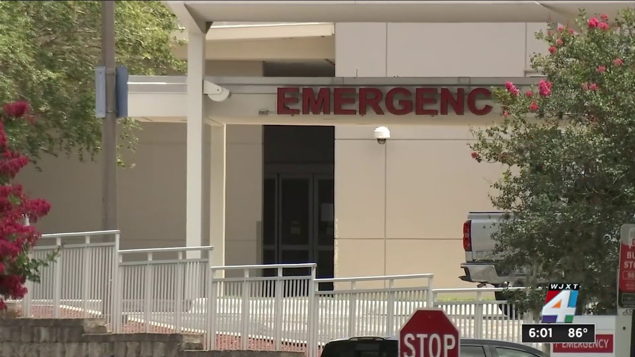 Patient&rsquo;s wife says halls of Jacksonville hospital &lsquo;were full of patients&rsquo;
