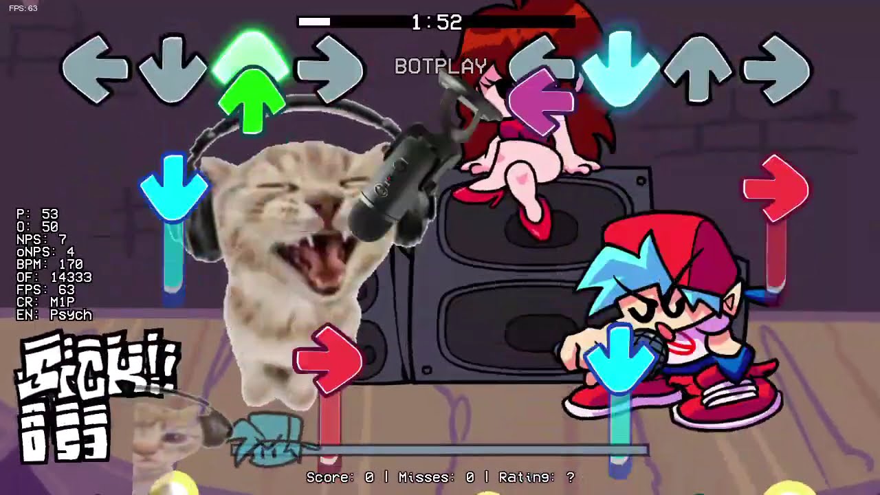 This cat doesn't need autotuned - Fnf vs RapCat