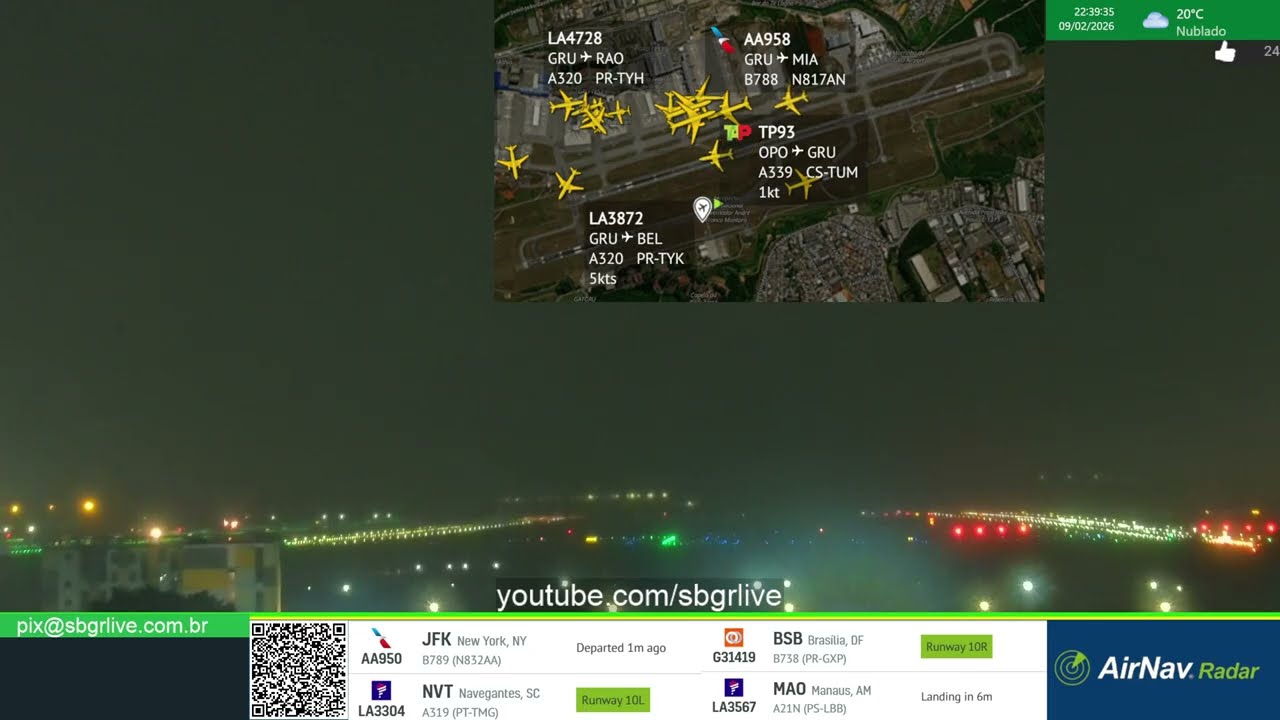 Live transmitida em 09/02/2026 noite