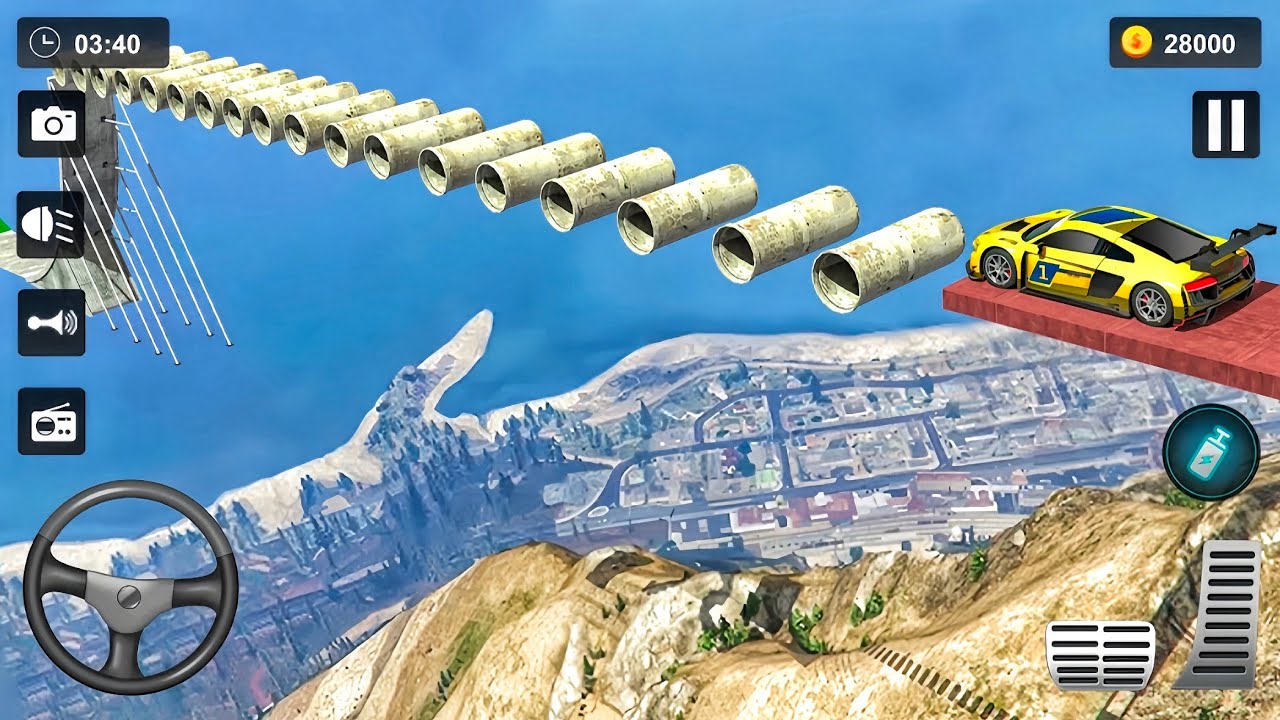 Impossible Car Stunt Gameplay On Android Mobile 😱