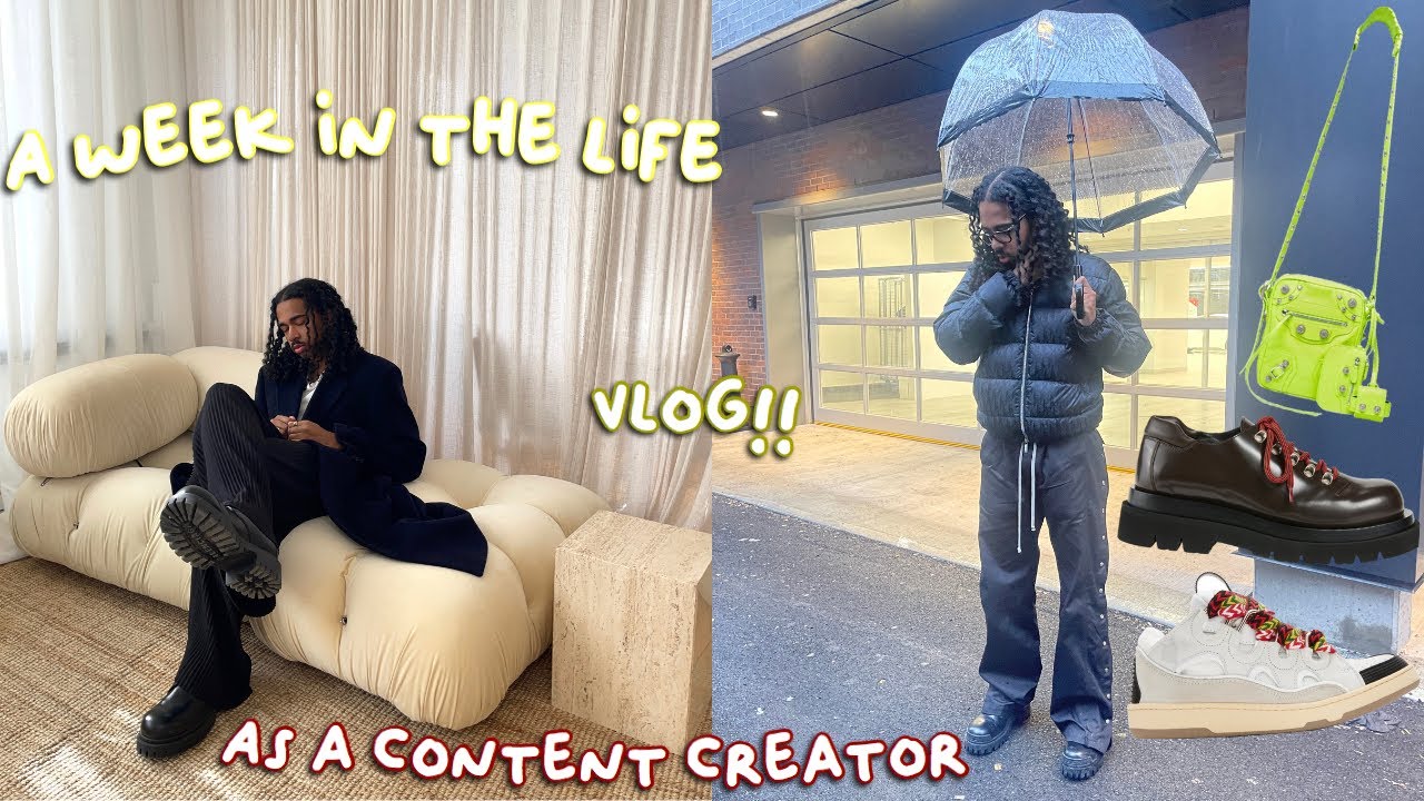 a week in the life as a content creator | BTS shooting campaigns, styling work + MORE