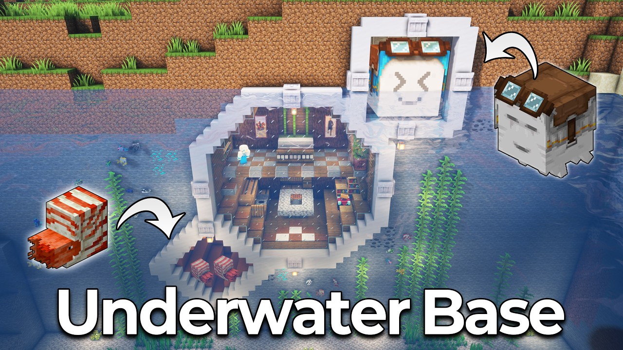 ⛏️ Minecraft :: Как построить многофункциональную подводную базу 🌊🏠
