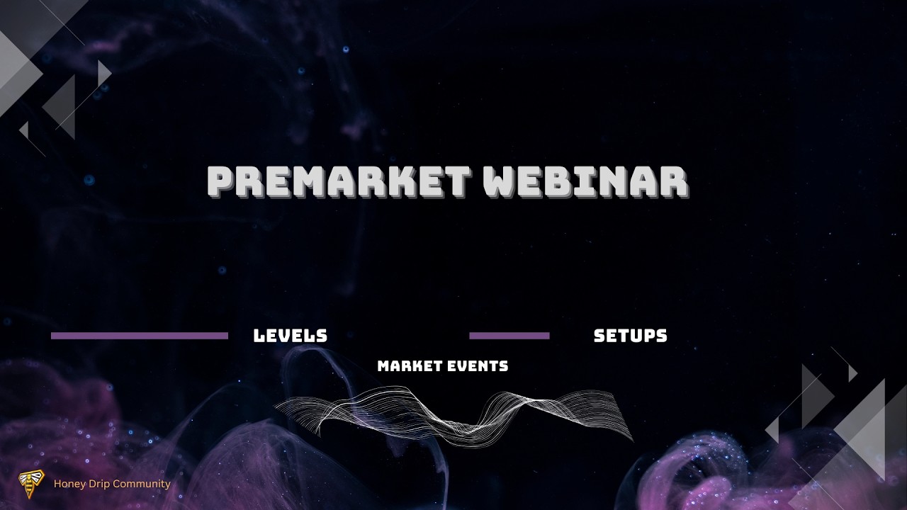 🔴 Premarket Webinar | Chip Weakness- AMZN Strength- top watches!