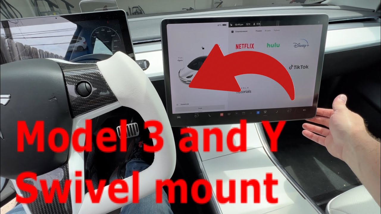 Center Screen Swivel Mount for Tesla Model 3 and Y by Hansshow!
