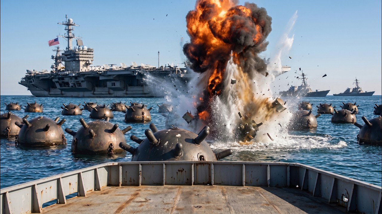How Aircraft Carriers Sweep Deadly Sea Mines Before They Destroy an Entire Navy Fleet