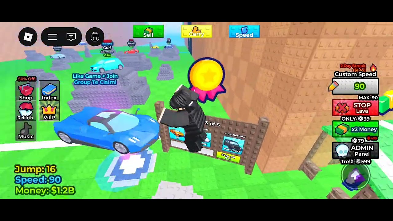 الجزء الثاني من لعبه Escspe Lava for car😎😎#mohammad #roblox 