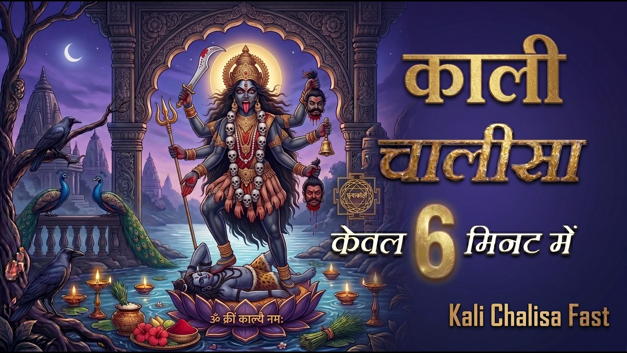 काली माता चालीसा फ़ास्ट | काली चालीसा | माँ काली चालीसा