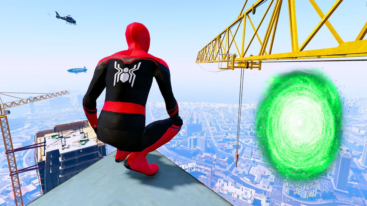 Spider-Man Found Mystery Portals in GTA 5!😮 (NEW MOD)