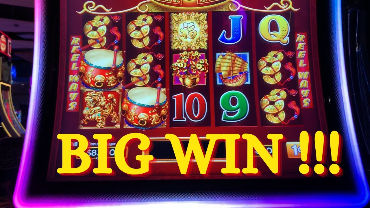 Big Win on Dancing Drums Slot Machine #slots #casino
