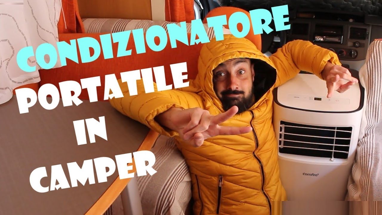 Climatizzatore portatile in camper per stare al fresco in cellula 🥶