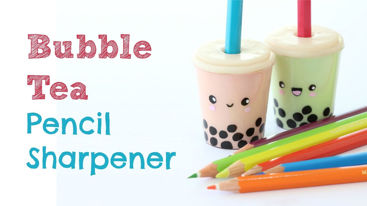 DIY Pencil Sharpener | Bubble Tea Pencil Sharpener | Back to School Crafts