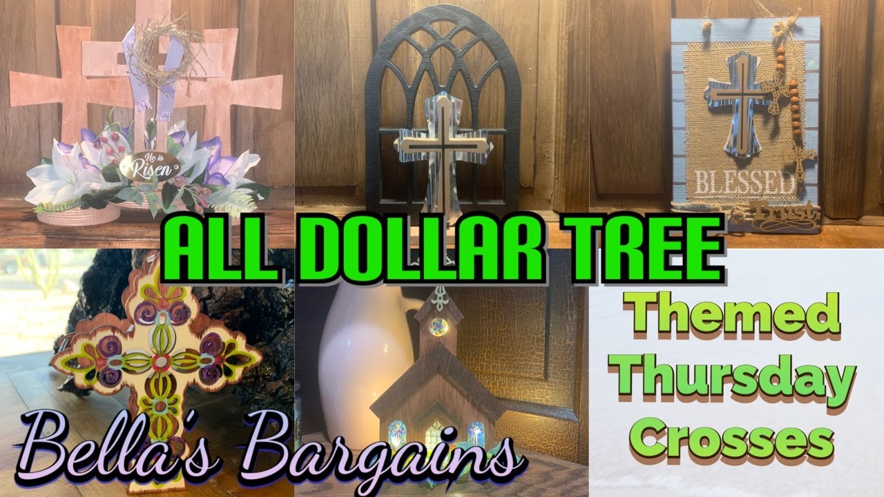 Dollar Tree DIY's, Themed Thursday Crosses