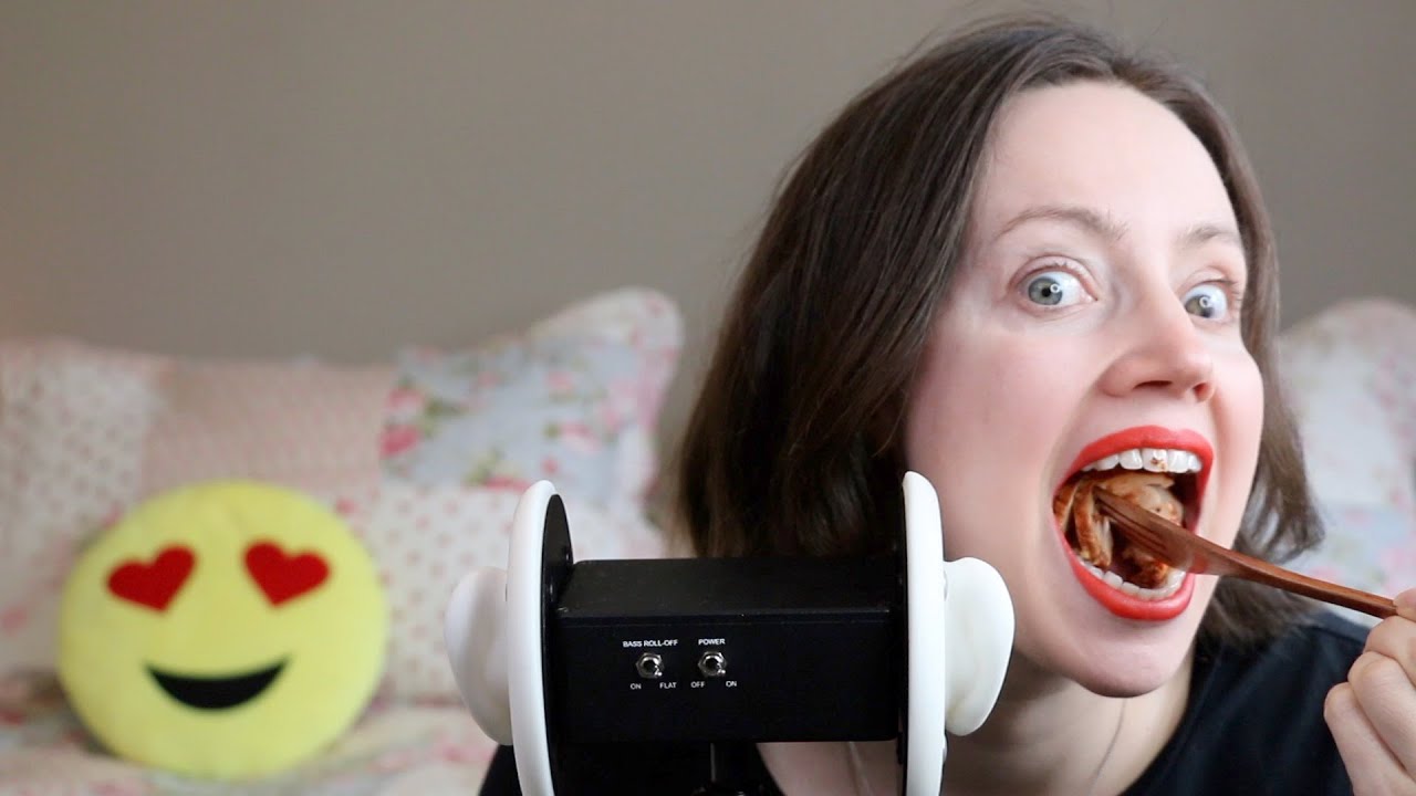 ASMR Eating Sounds Ear To Ear 3Dio Binaural | Chicken & Pickles Cucumber | Mukbang 먹방 (No Talking)