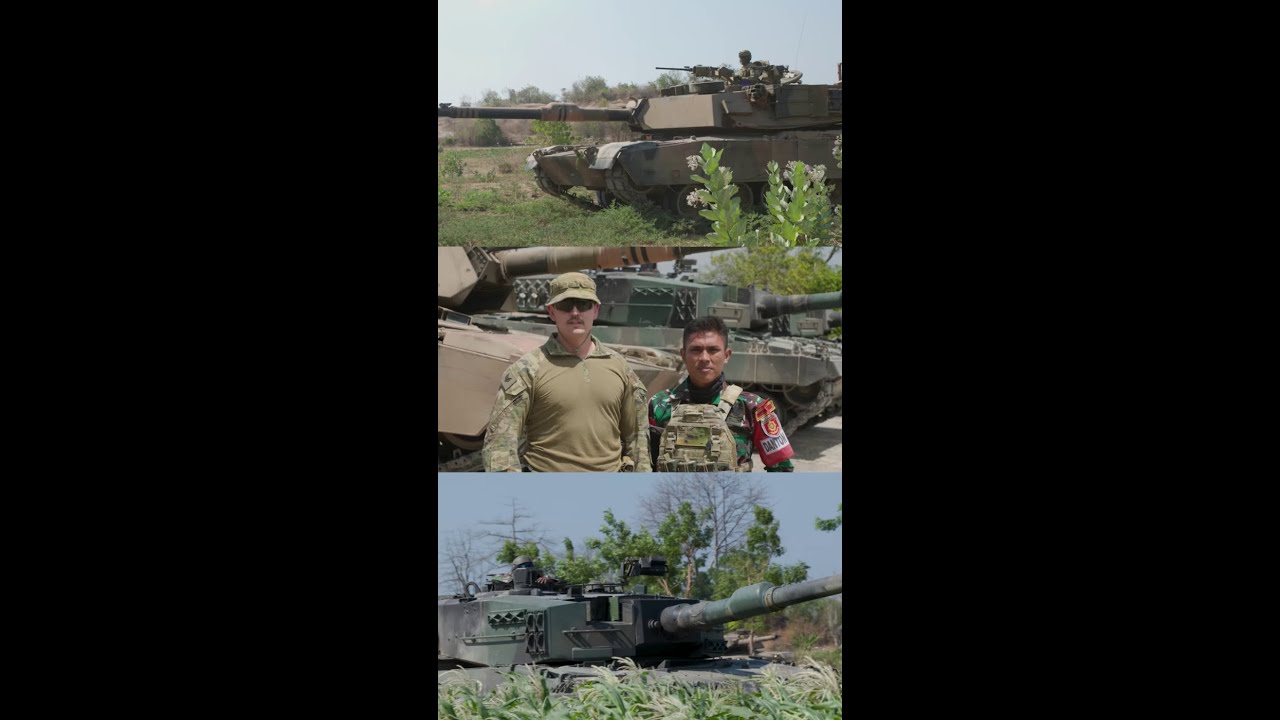 Australia and Indonesia battle tank crews in action during #SuperGarudaShield