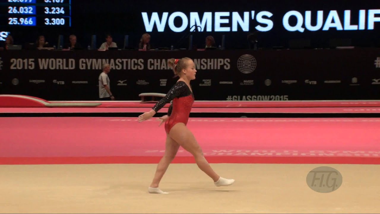 INSHINA Yuliya (AZE) - 2015 Artistic Worlds - Qualifications Floor Exercise