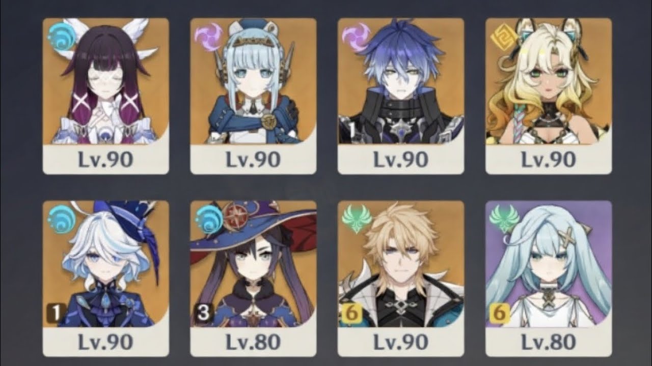 3/4 genshin impact 菲林斯/水傷法爾加