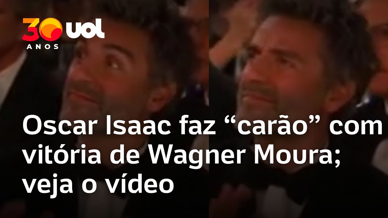 Oscar Isaac faz 'carão' com anúncio de Wagner Moura vencedor no Globo de Ouro; veja o vídeo