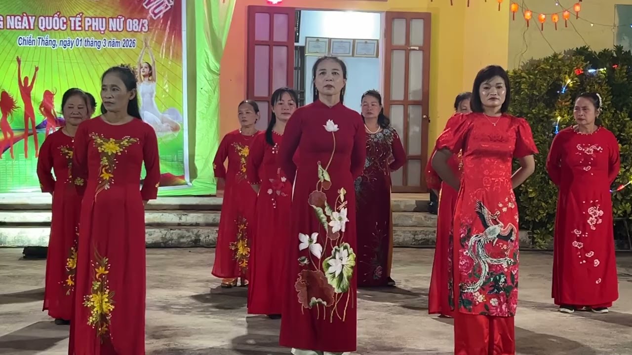 Bài ca phụ nữ Việt Nam, dong mau Lạc Hồng Thôn Chiến Thắng chào mừng ngày Quốc tế phụ nữ 8/3