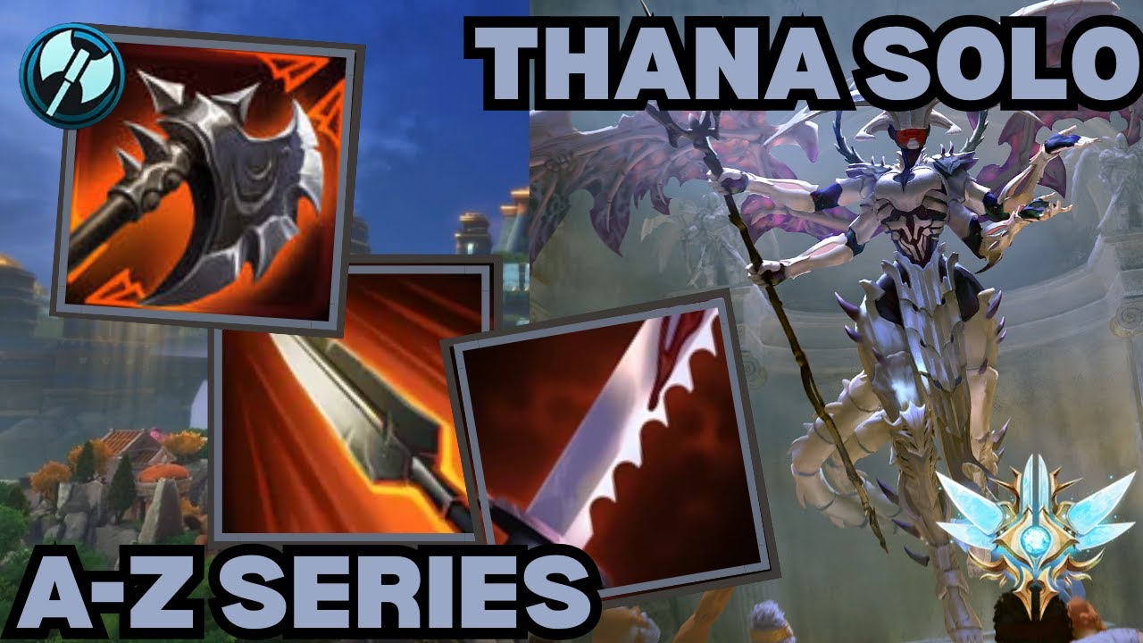 My Highest Kill Game!!! - A-Z Thanatos Solo Smite Grandmasters