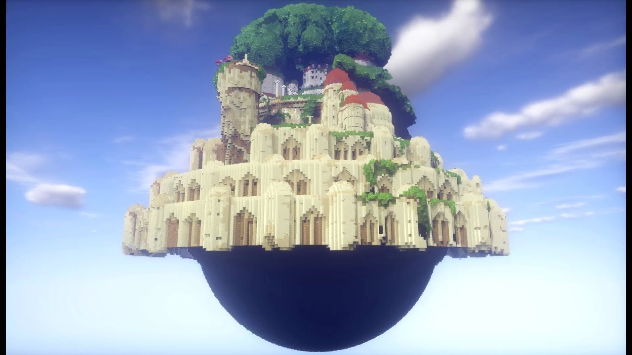 Minecraftで天空の城ラピュタ世界を再現してみた☆（最終回1/2）Castle in the Sky(Laputa: The Flying Island)