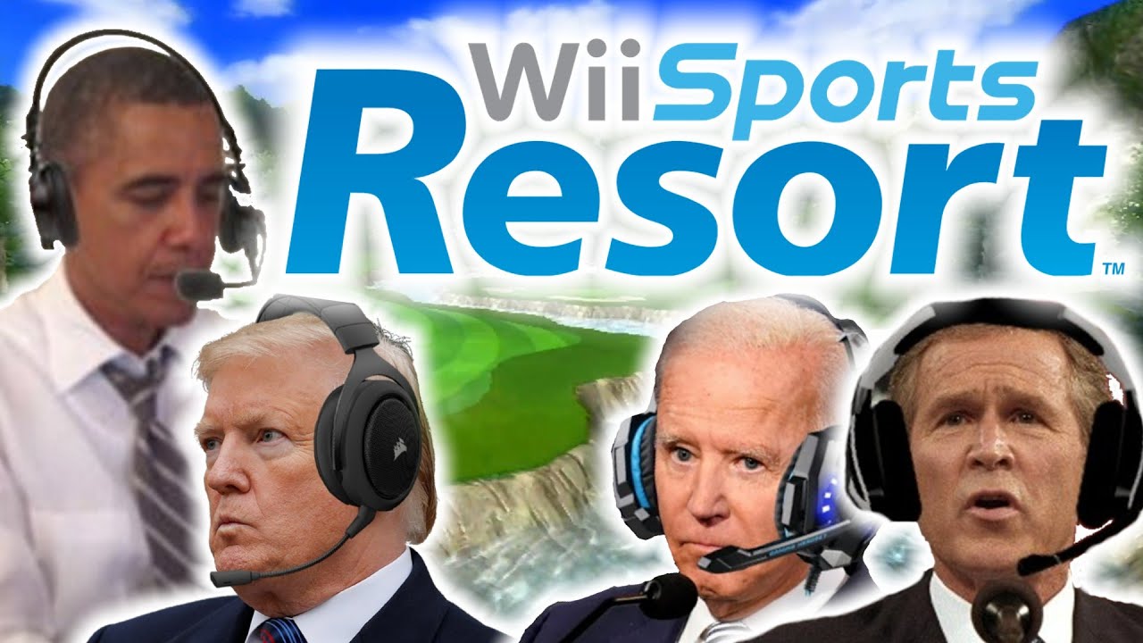 Президенты США играют в Wii Sports Golf 3
