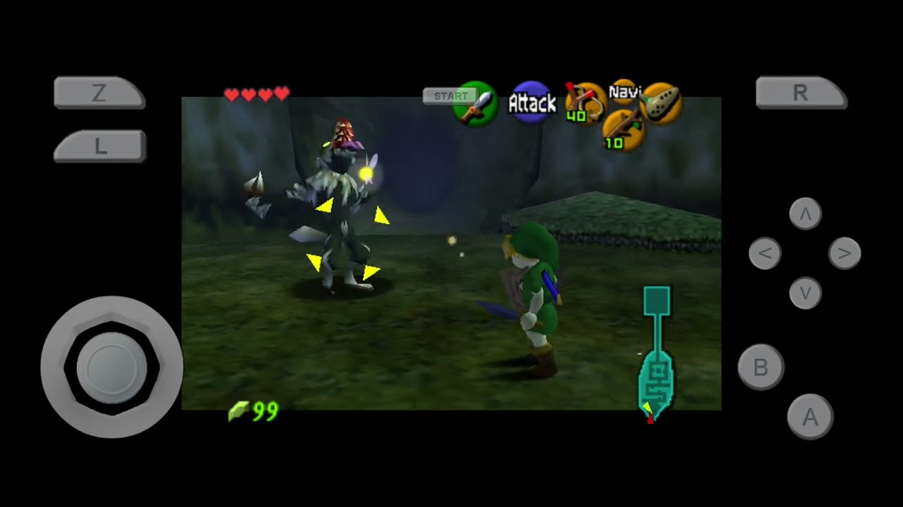 Fighting a wolfos | Ocarina of Time