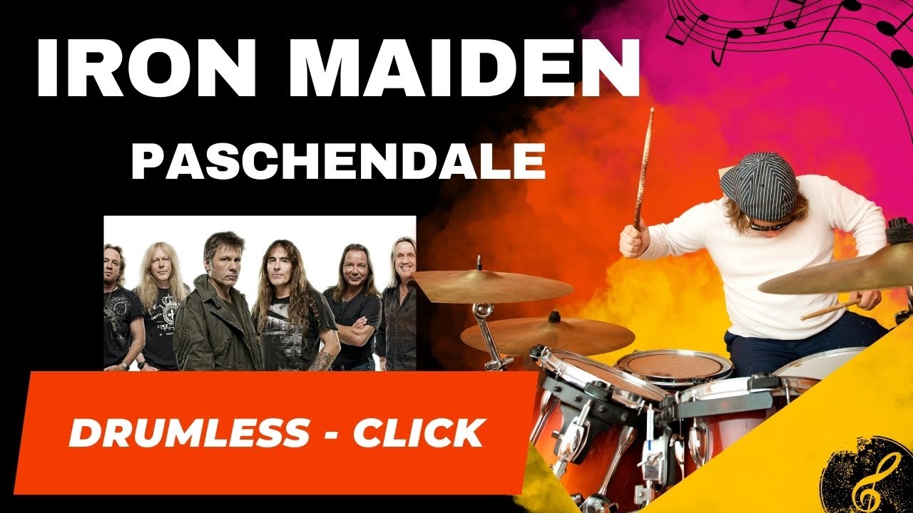 Drumless♬ IRON MAIDEN - Paschendale | no drums | with click | Download free