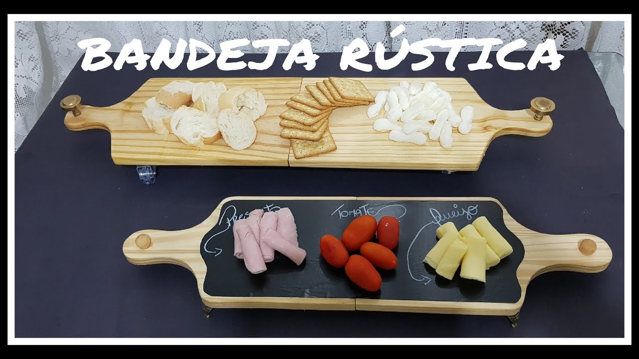 DIY BANDEJA RÚSTICA TÁBUA DE CARNE LETICIA ARTES