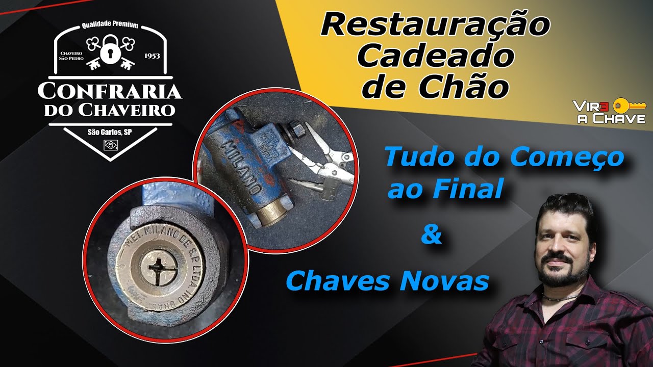 NA OFICINA: Cadeado de Chão ou Porta de Aço MILANO - RESTAURAÇÃO